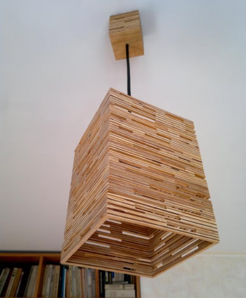 Wooden Pendant Light Chandelier - Modern Style Ceiling Light