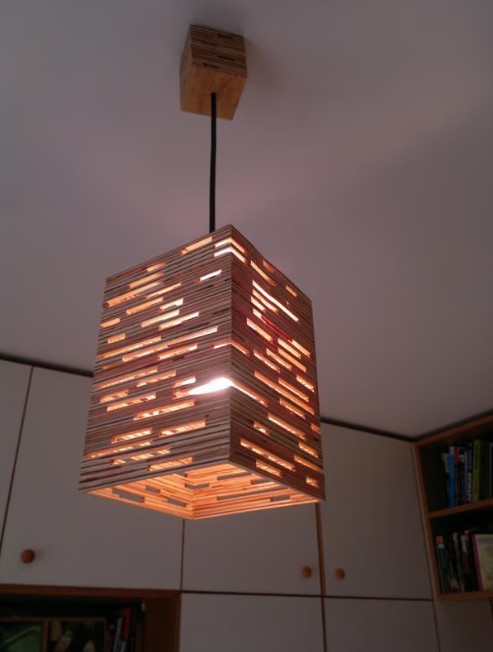 Wooden Pendant Light Chandelier - Modern Style Ceiling Light