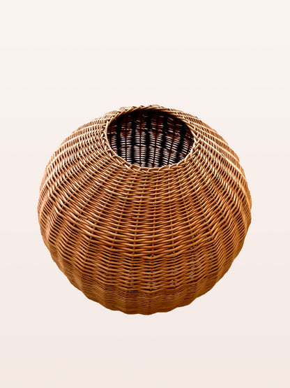 Globe Lampshade Wicker Rattan Lampshade Boho Style Round