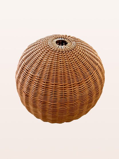 Globe Lampshade Wicker Rattan Lampshade Boho Style Round